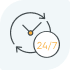 24/7 Support- we're here for YOU